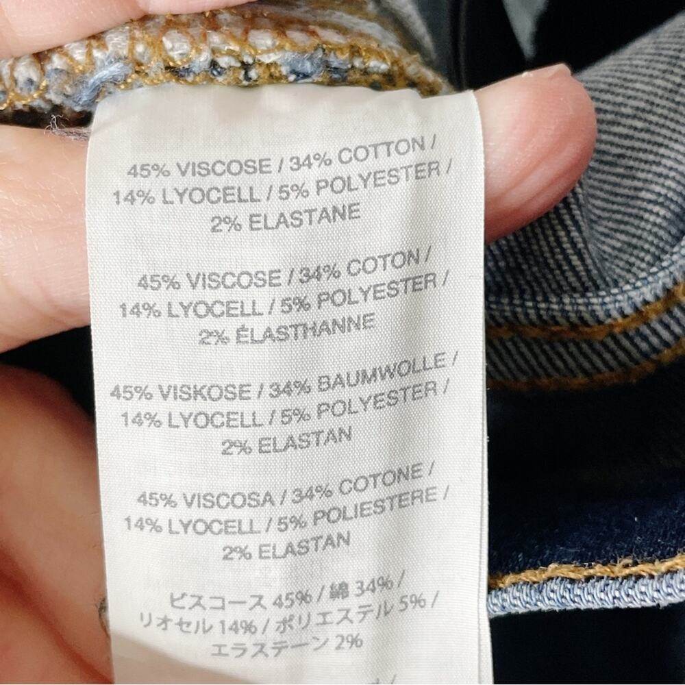 J.Crew Lookout High Rise Stretchy Skinny Jeans Dark Wash Size 27 - Picture 10 of 10